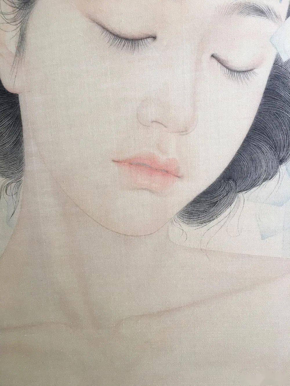 李晶当代新工笔人物画