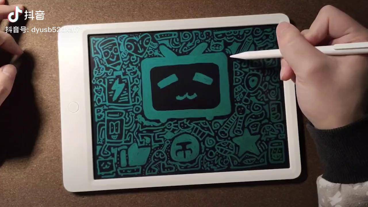 开箱小米小黑板画画