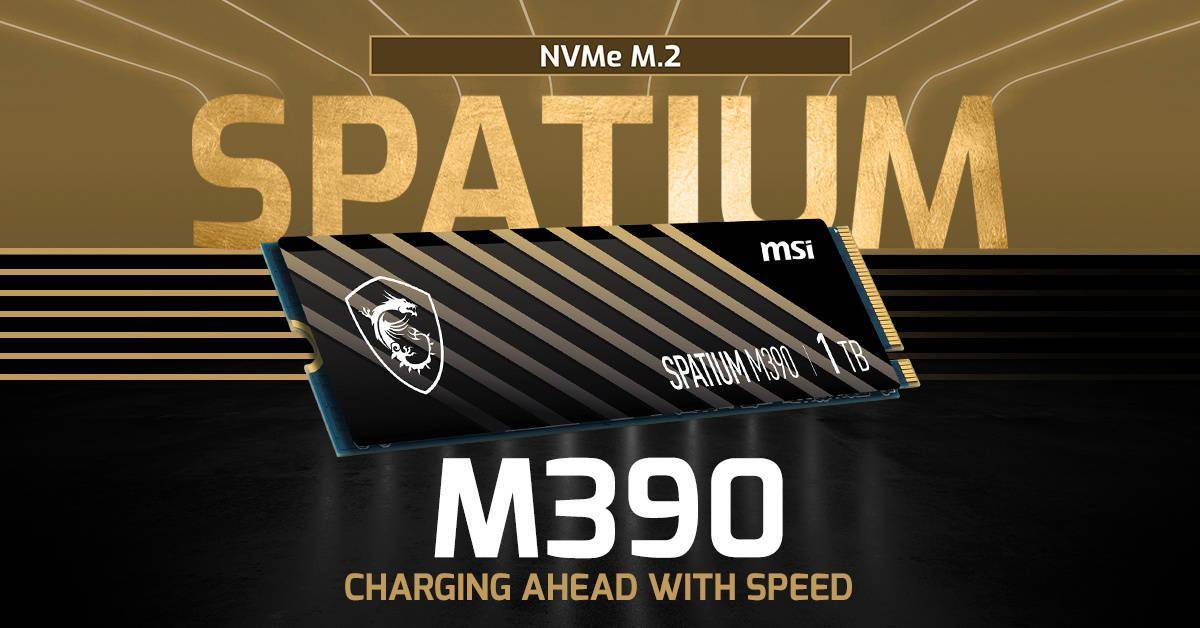 微星推出 spatium m390 固态硬盘：最高 3300mb/s，最大 1tb
