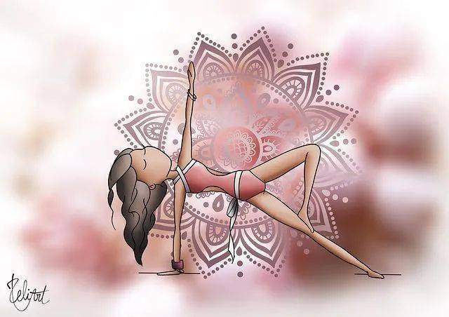 ins上最新的50张瑜伽漫画图片每一张都超好看收藏级