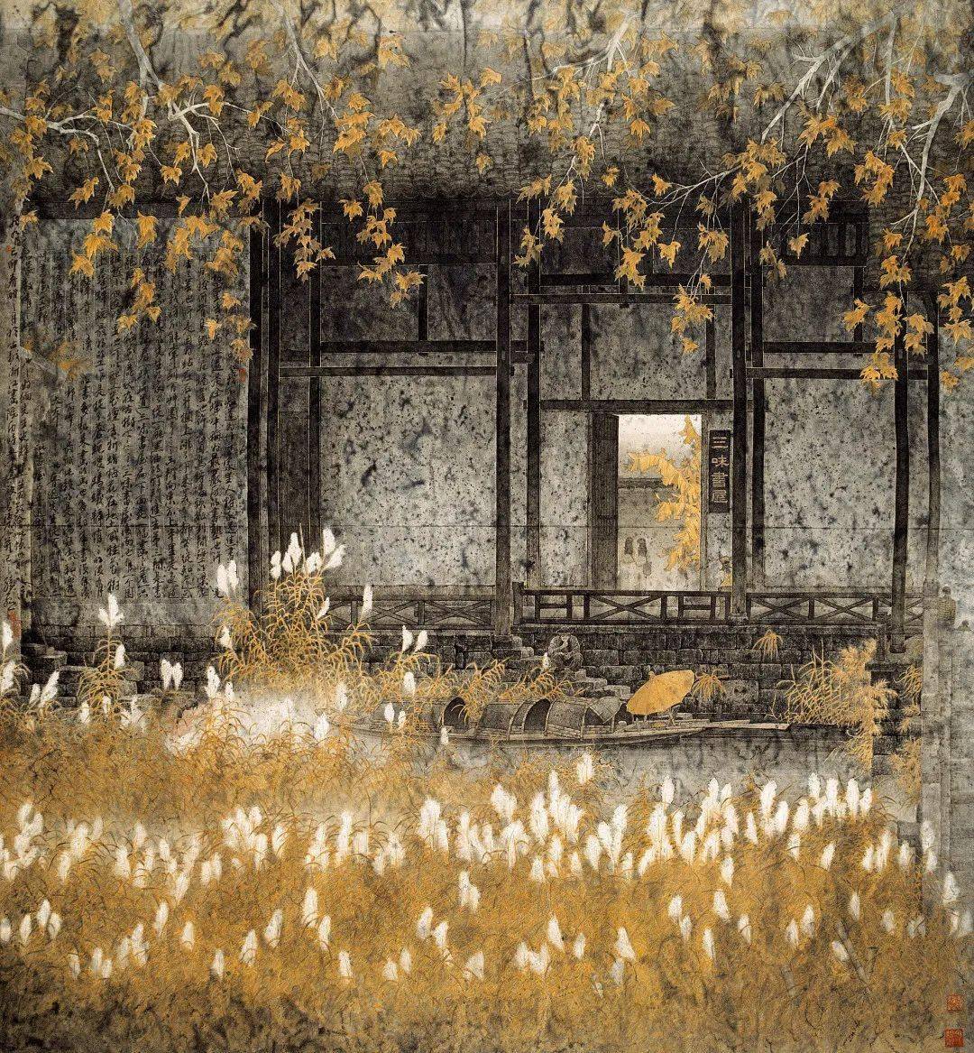 年雷子人仁者寿240cm×200cm 中国画2021年詹艺石钟山记185cm×185cm