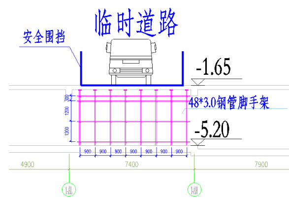 結構施工道路的等效荷載計算