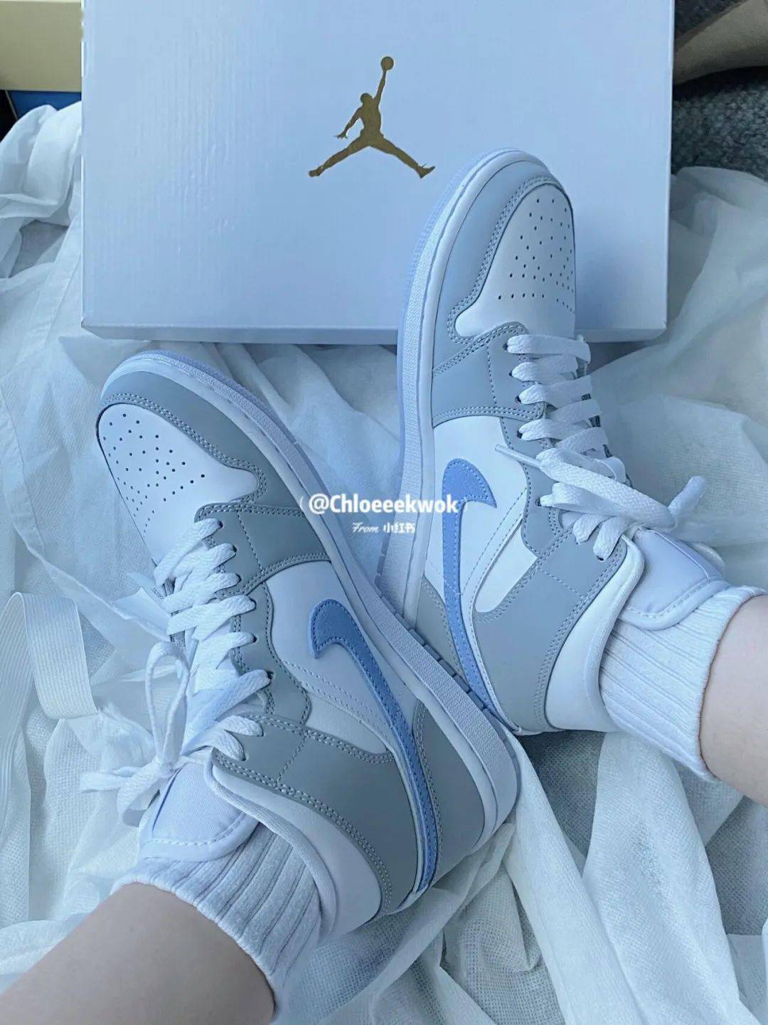 天呐被aj1mid小dior美哭上脚太仙了