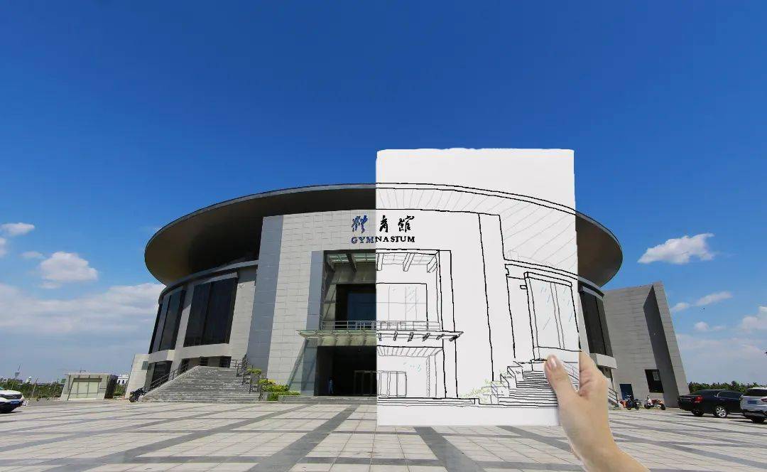 小萌新们手绘30多张高清河南这所校园靓图!简直美绝了!