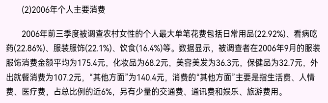 什么生活在农村的女性都是如何购买时装与化妆品的？她们都买些什么品牌？