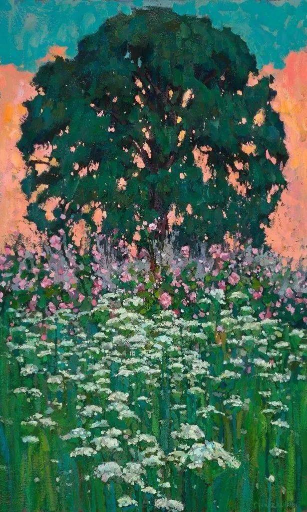 俄罗斯画家阿克里耶夫的作品色彩浓郁纹理丰富多样