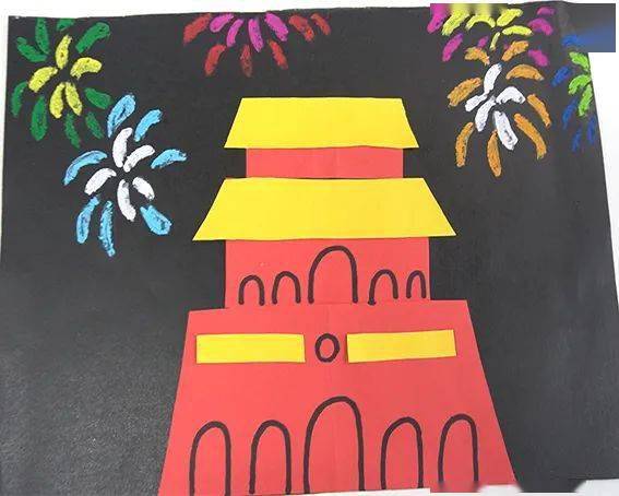 童趣学堂│手工坊·《美丽的北京天安门》(祖庙路分馆)