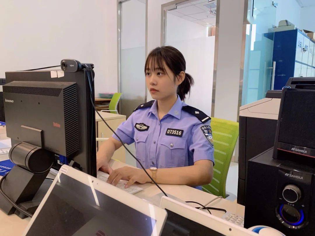 会昌美女警察陈妤佳,我会在这个充满朝气的队伍里,蓬勃向上!_工作