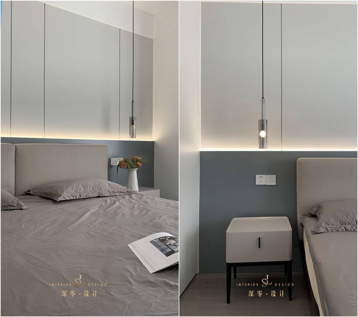 床头装灯带虽花不了几个钱但有跟没有室内效果却是天壤之别
