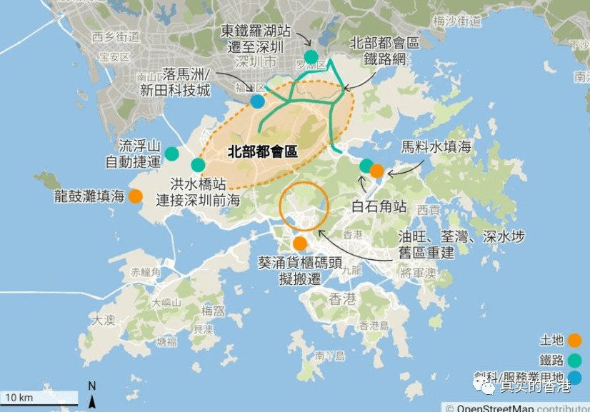 深圳香港地图放大图片