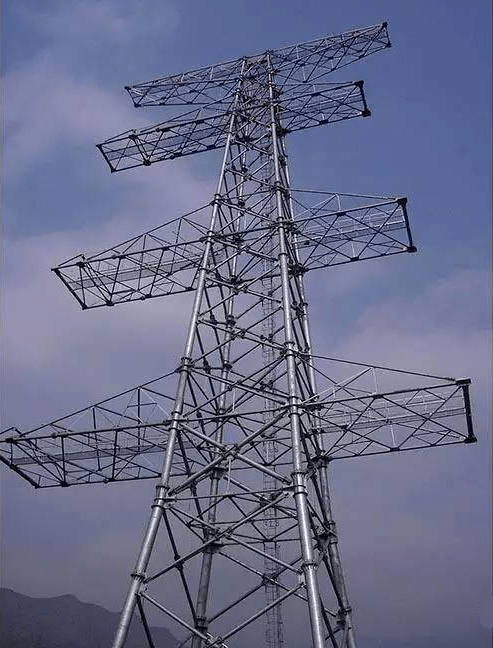 或全部由钢管组成(钢管塔),将主材由角钢替换成了钢管(钢管组合塔)