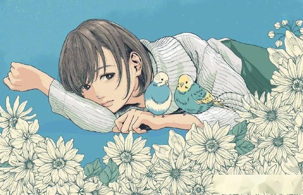 神仙画手人物插画太美了你的壁纸该换了