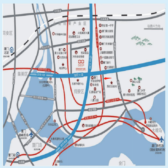 厦门翔安地铁规划图图片