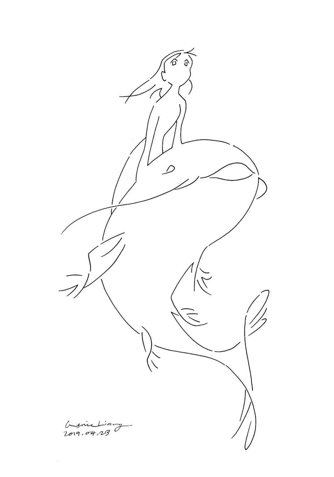 Genie 插画 | 未来主义也能唯美？空灵少女的梦幻世界