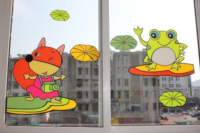 【实用资源】幼儿园12个班级窗户环创