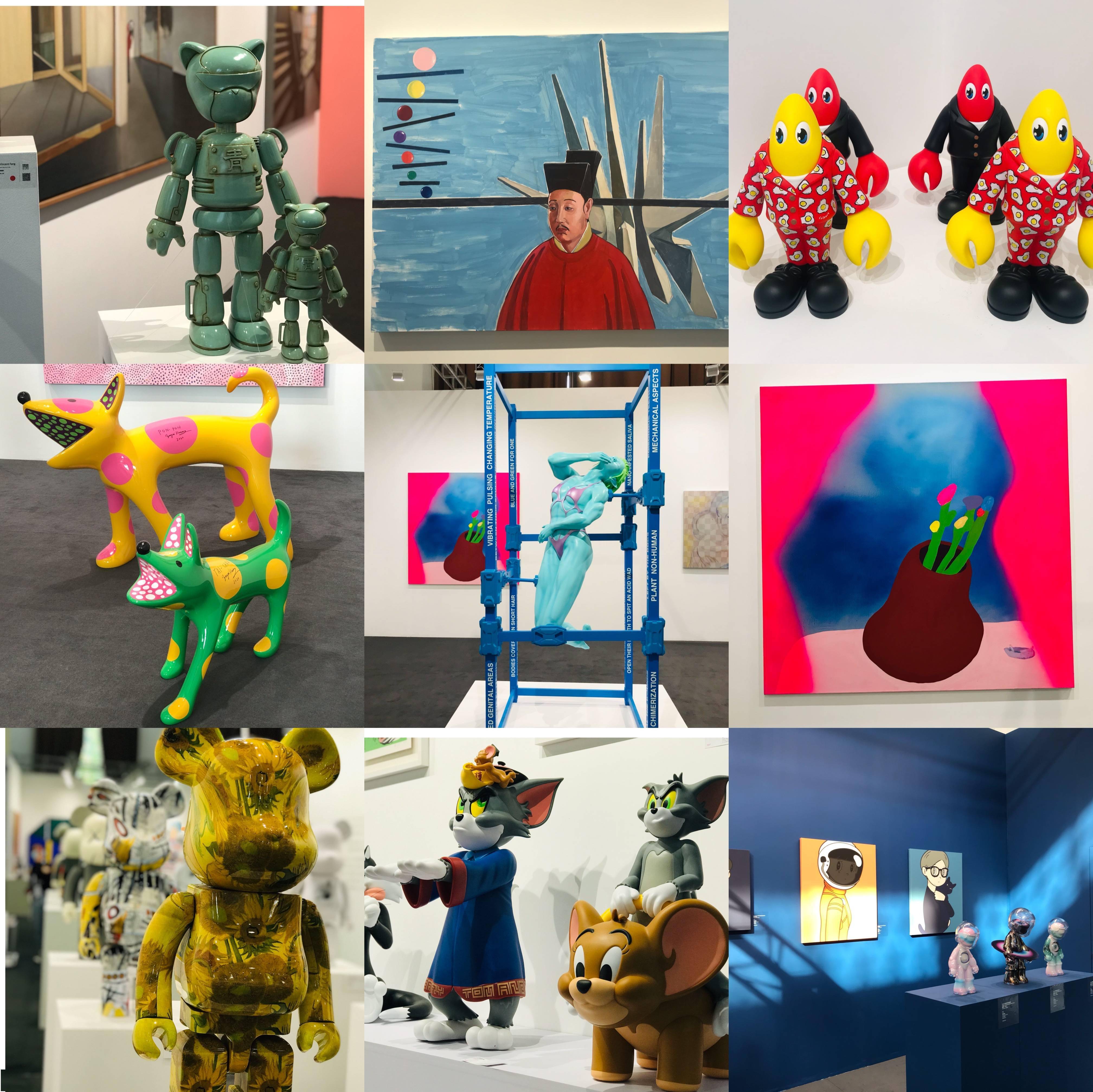 周杰伦|逛展｜草间弥生画作、方文山与周杰伦联名公仔，这届艺博会看点多