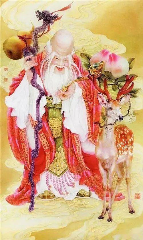 这组雅俗共赏的国画"寿星"祝寿图非常喜庆,也非常受到大众欢迎!