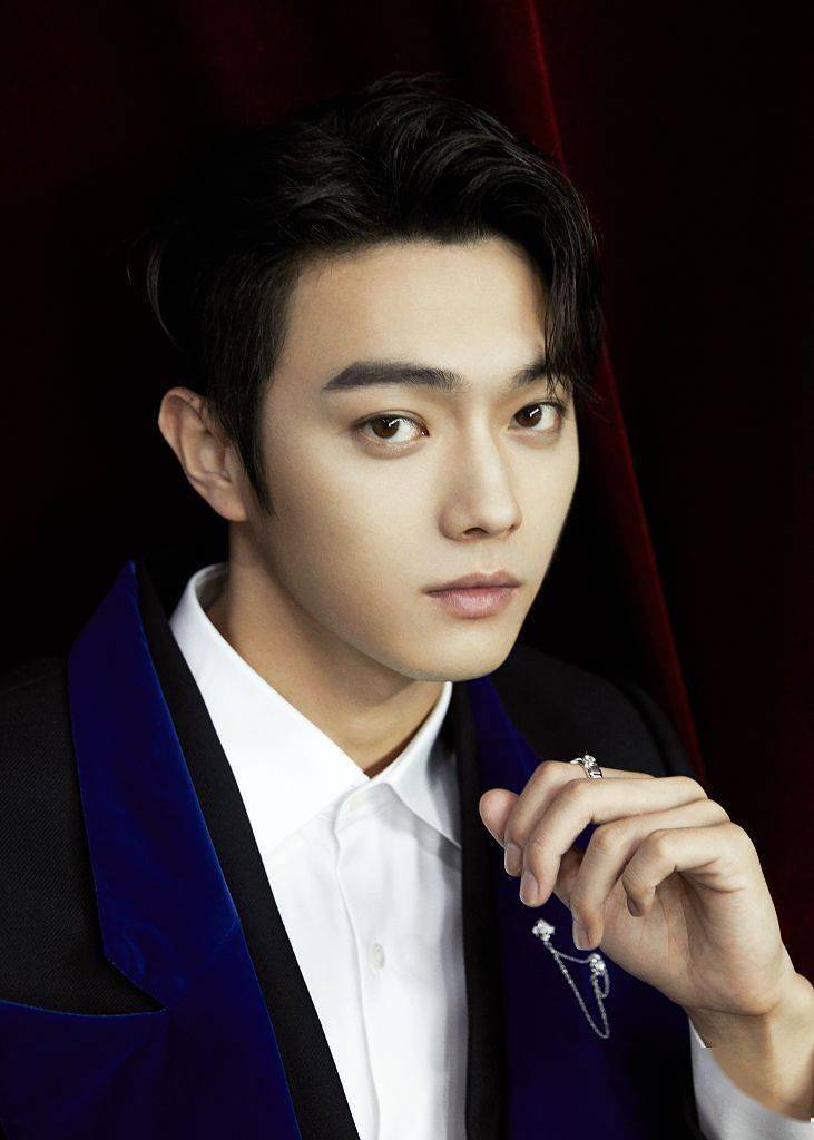 许凯别致剪裁西装绅士优雅 眉眼深情动人似含银河