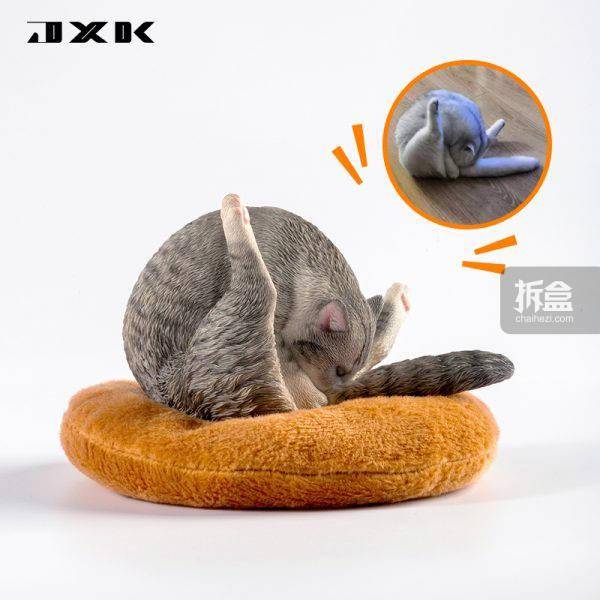 产品JXK STUDIO 1/6 鸡腿猫JXK091宠物猫动物仿真模型迷你摆件