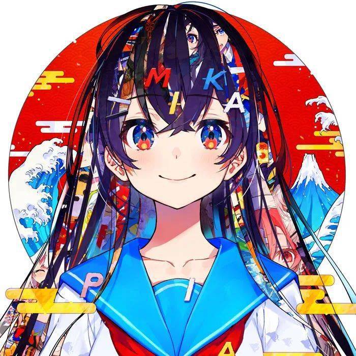 彩色鲜艳的动漫头像,可爱女生头像