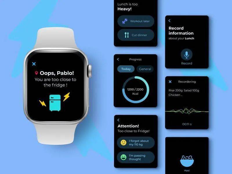 设计灵感 : 12 组智能手表 ui 设计