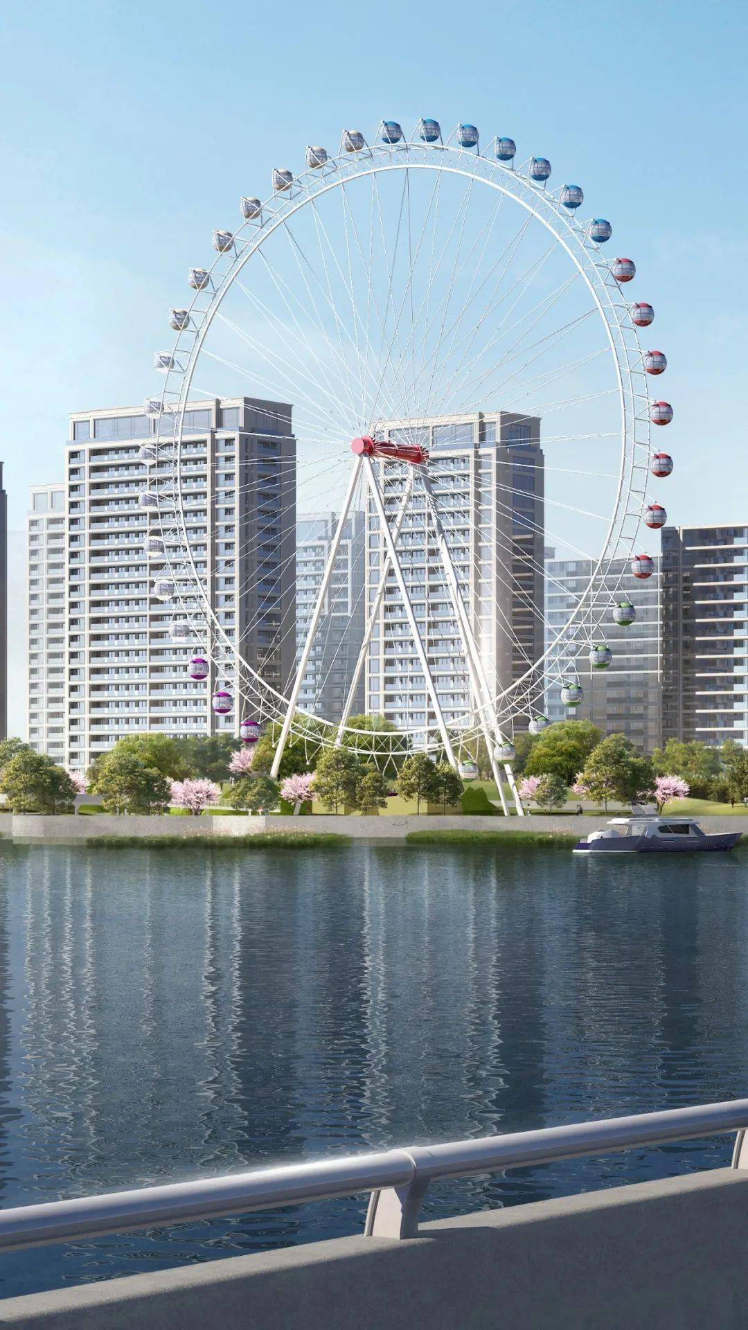 高清大图来了明年长峙岛将矗立起高90米摩天轮