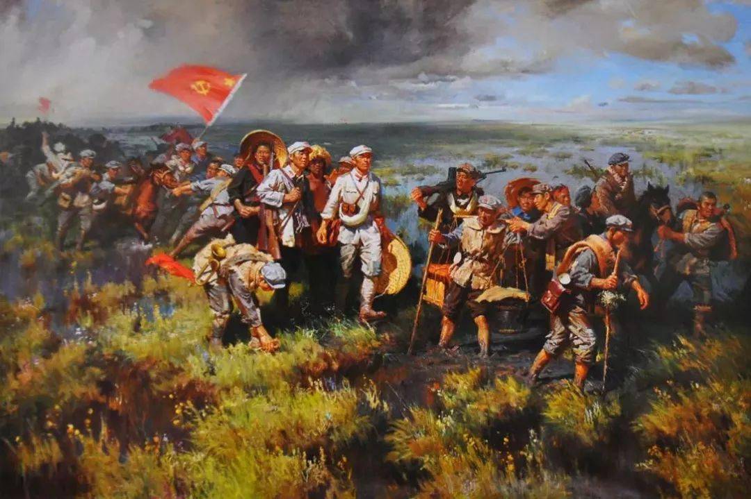 他们翻越夹金山,梦笔山,长板山,折多山……雪山连绵,积雪终年不化.