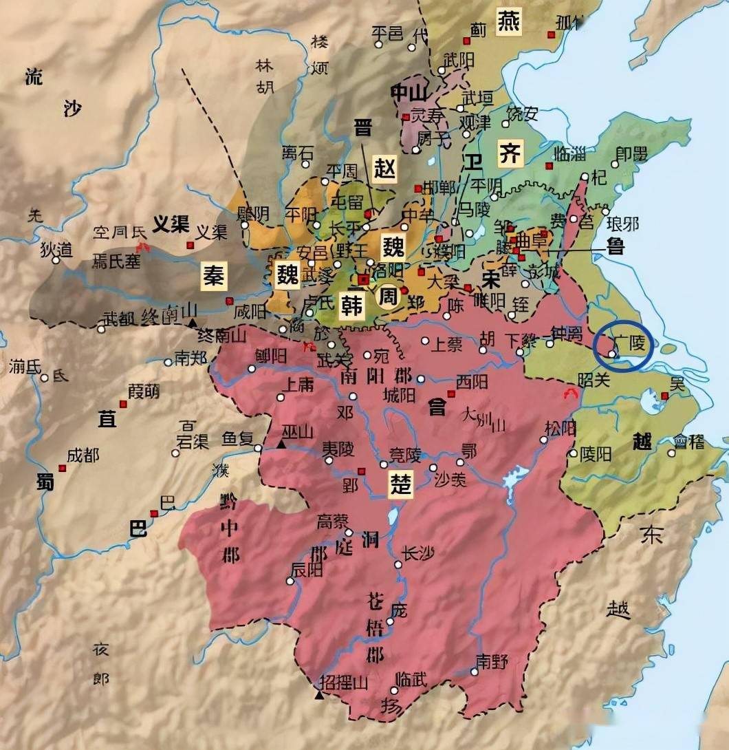 (2)扬州是五代十国中杨吴的都城,南唐东都和宋朝短期"行在";另外,邗国