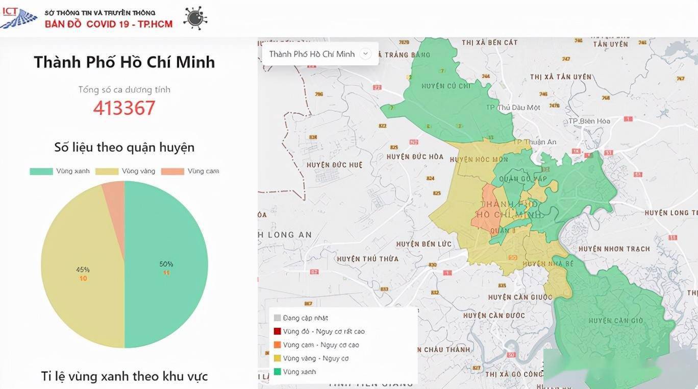 越南第四波疫情最严重的胡志明市宣布该市已经不再有红区(4级,越南