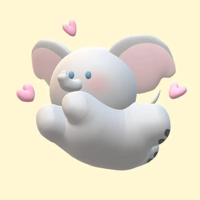 超萌治愈小动物3d头像_宫崎骏