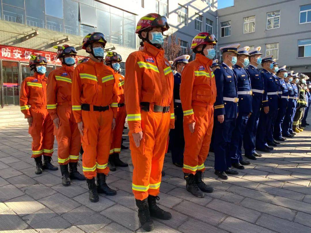 北京冬奥会倒计时100天延庆消防救援支队举行安保誓师大会