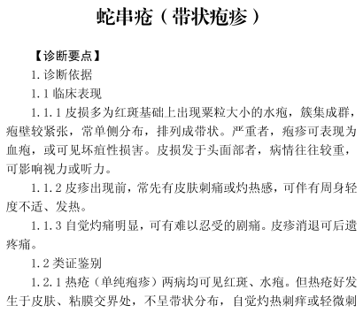 服务基层办实事常见病证中医诊疗蛇串疮带状疱疹