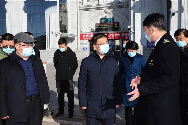 马强先后来到国门景区,西郊机场,满洲里铁路车站,友谊购物中心,市第三