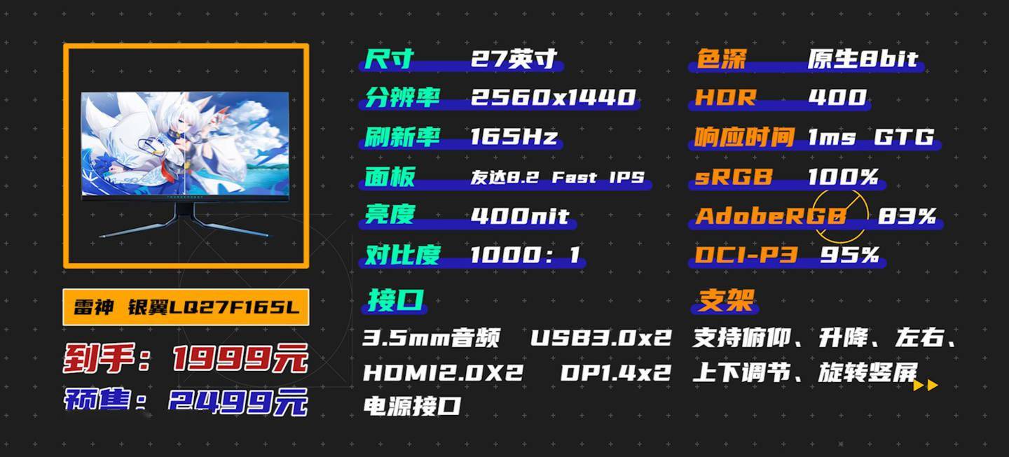 双11显示器推荐，1799-3799价位买这14台就对了！