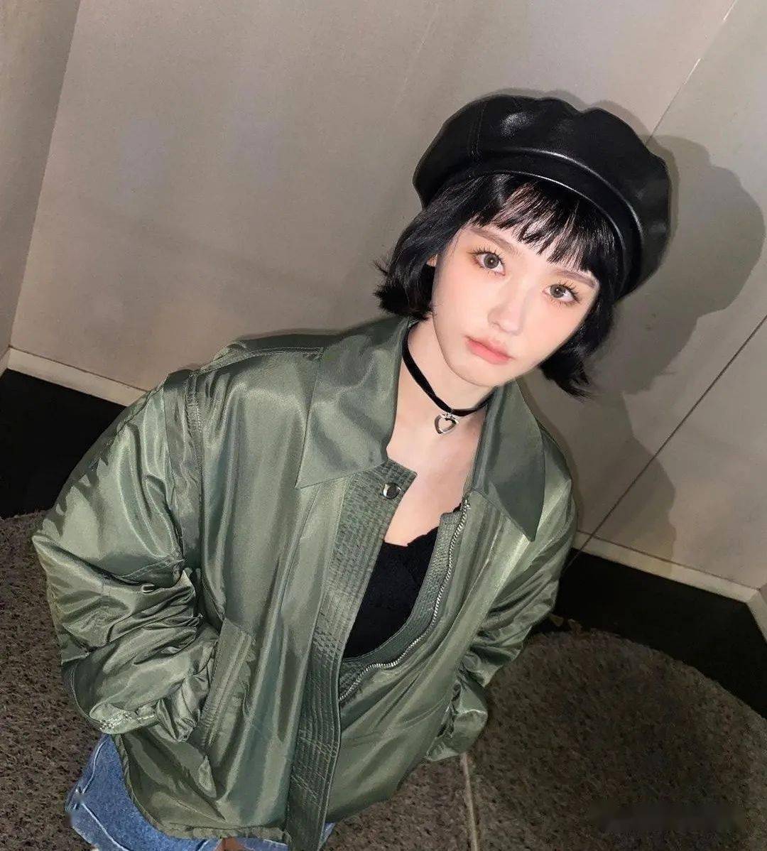 玛蒂达造型的这位女团爱豆短发也超级漂亮啊