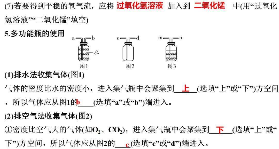 含答案|初中化学1-3单元知识点梳理+期中自测卷（含答案）