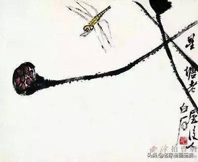 中華民国齐白石大師画集花鳥虫画 8枚付き肉筆手绘本物 齐白石绘赠叶浅予《花鸟虫鱼册》_册页