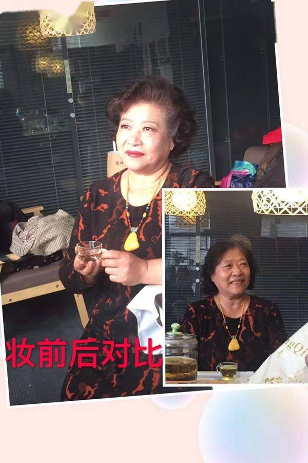 化妆64岁女造型师专为中老年女性扮美