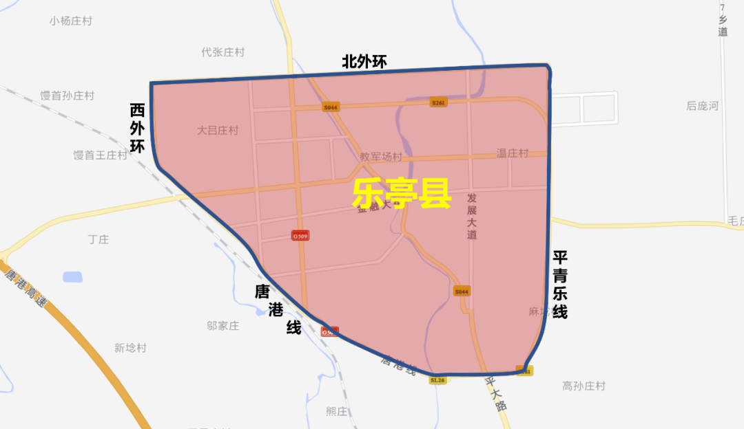 乐亭县城区规划图图片
