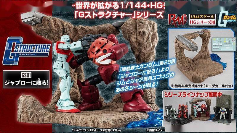 机动战士高达|模玩资讯：MEGAHOUSE RMS 机动战士高达 HG 1/144 情景模型