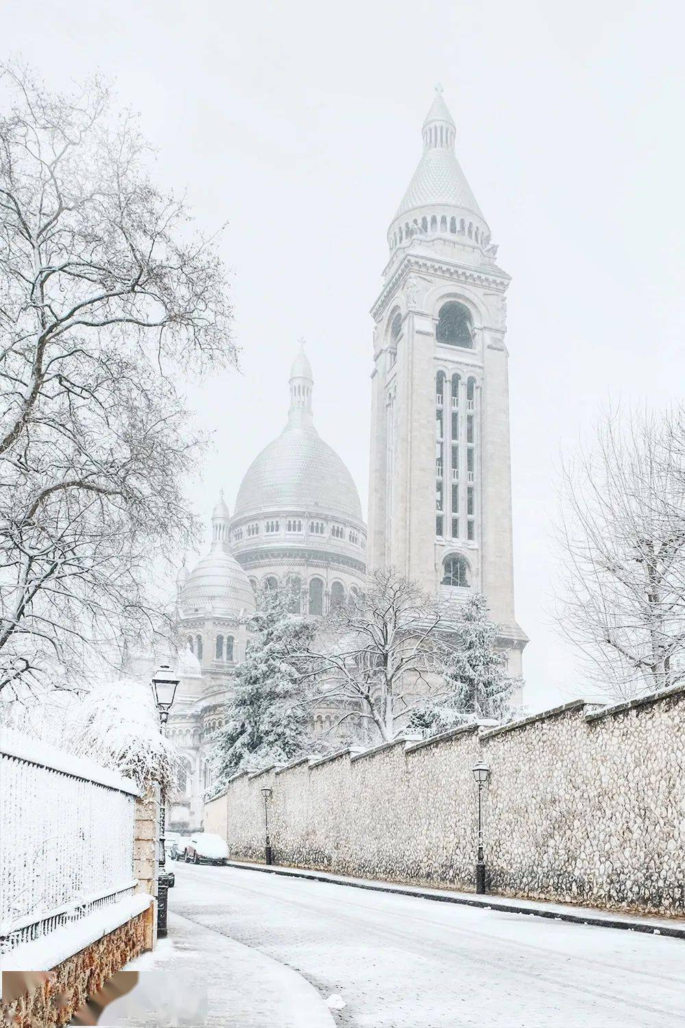 原来雪中的巴黎这么美!什么时候能下雪啊