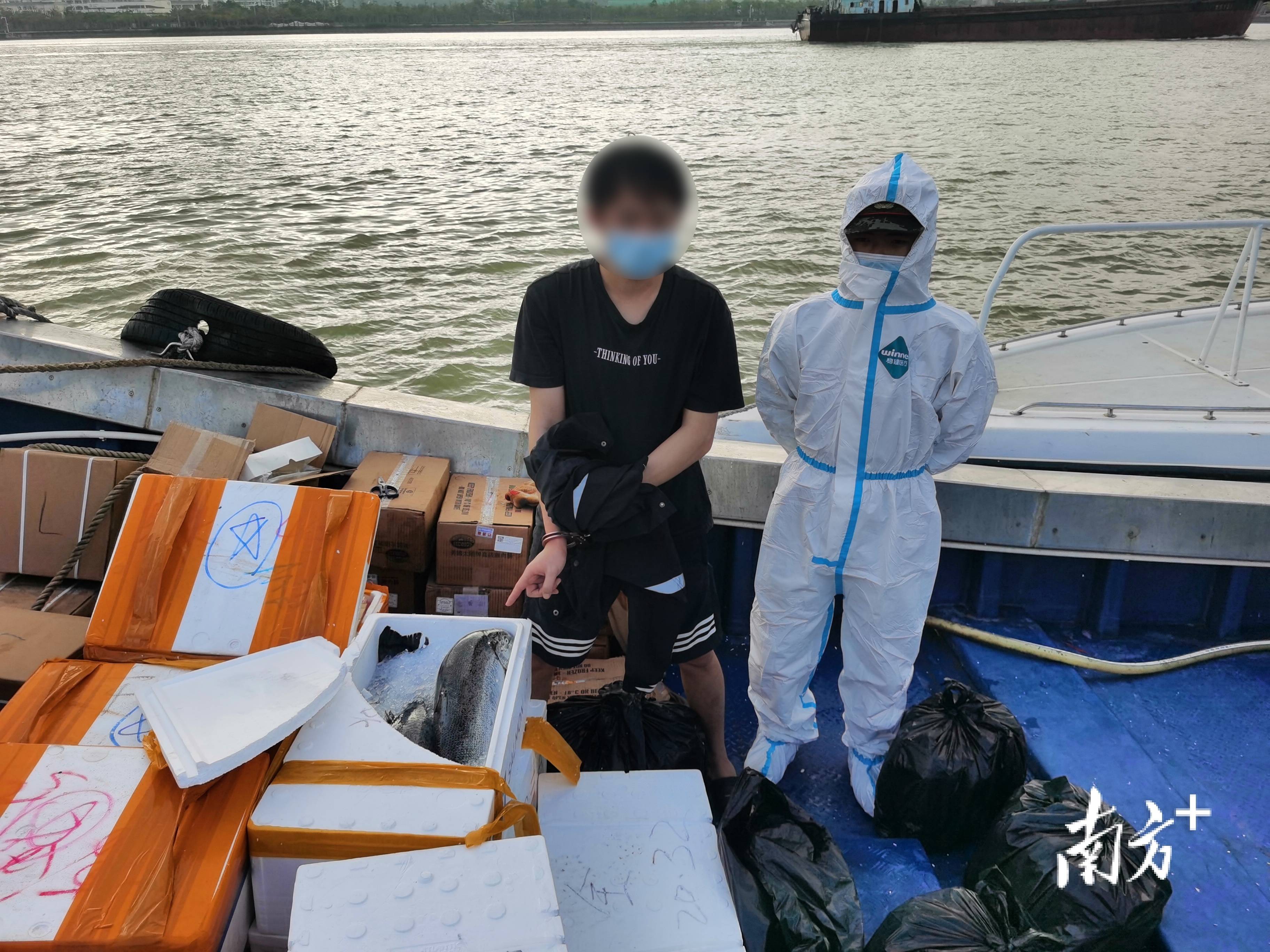 8噸珠海海警破獲走私凍品案