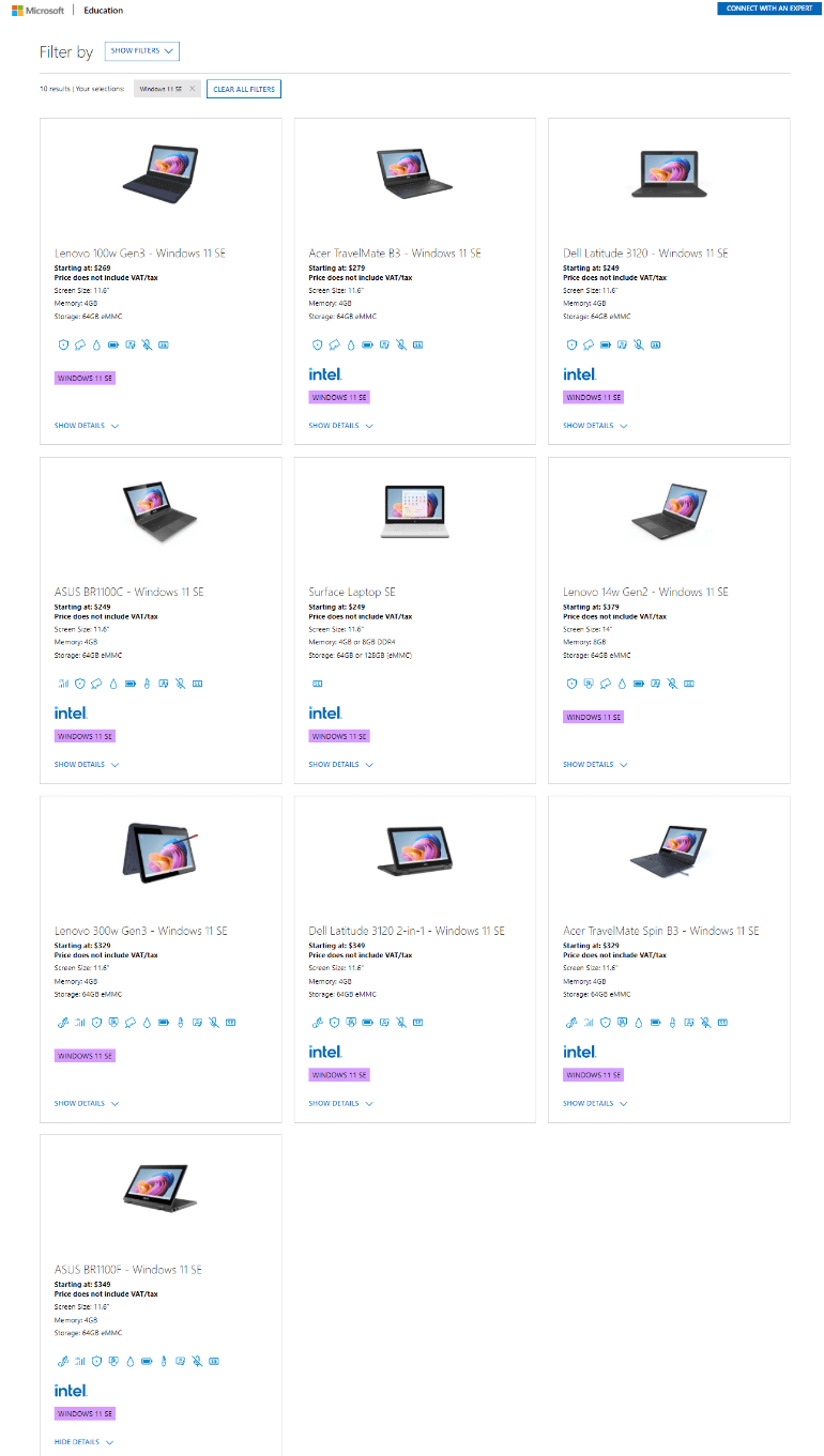 宏碁、华硕等 OEM 厂商推出 Win11 SE 笔记本产品