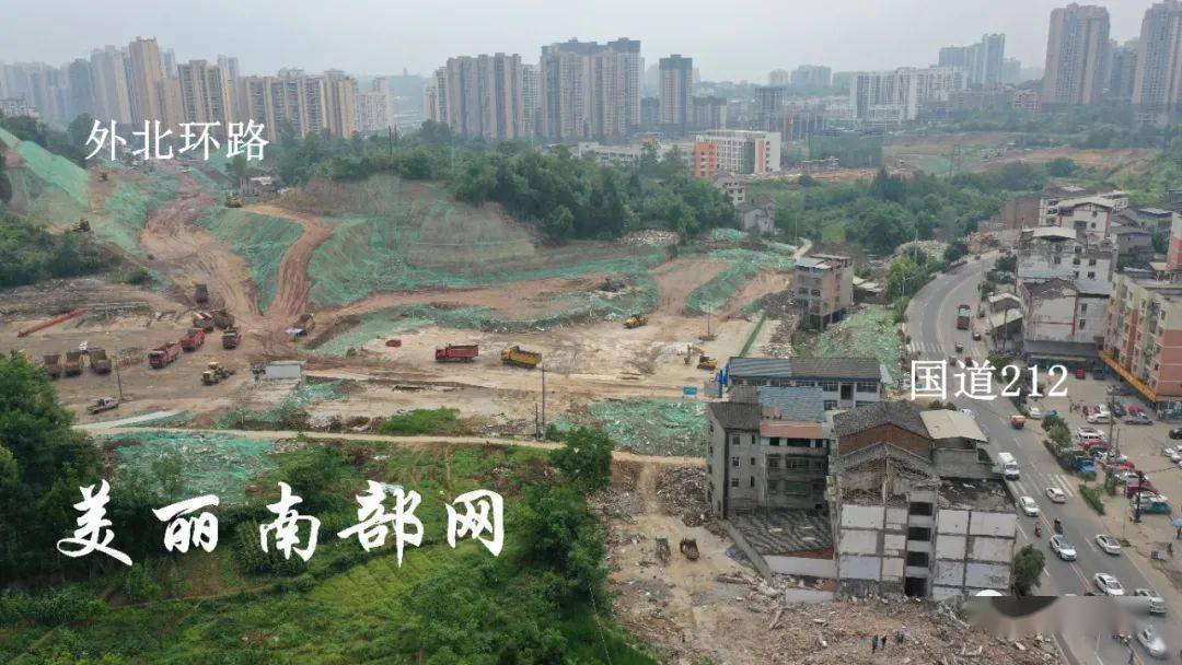 南部县城到火车站的这条新路即将通车