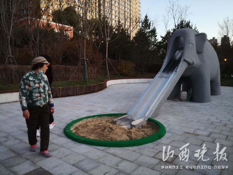 @太原人！迎泽公园的大象滑梯马上能玩啦