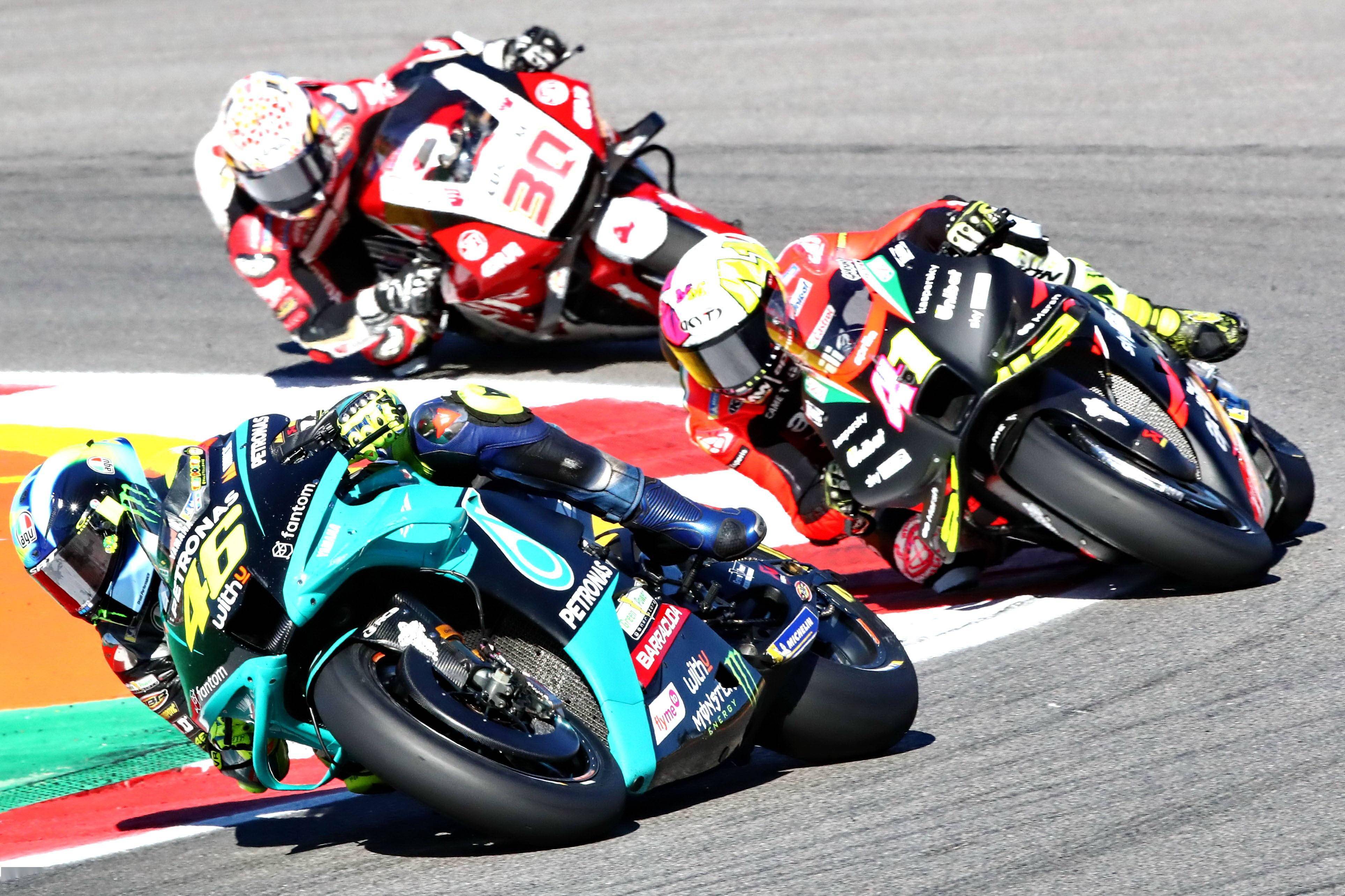 motogp 2021 葡萄牙站 第二场:罗斯收获积分_比赛