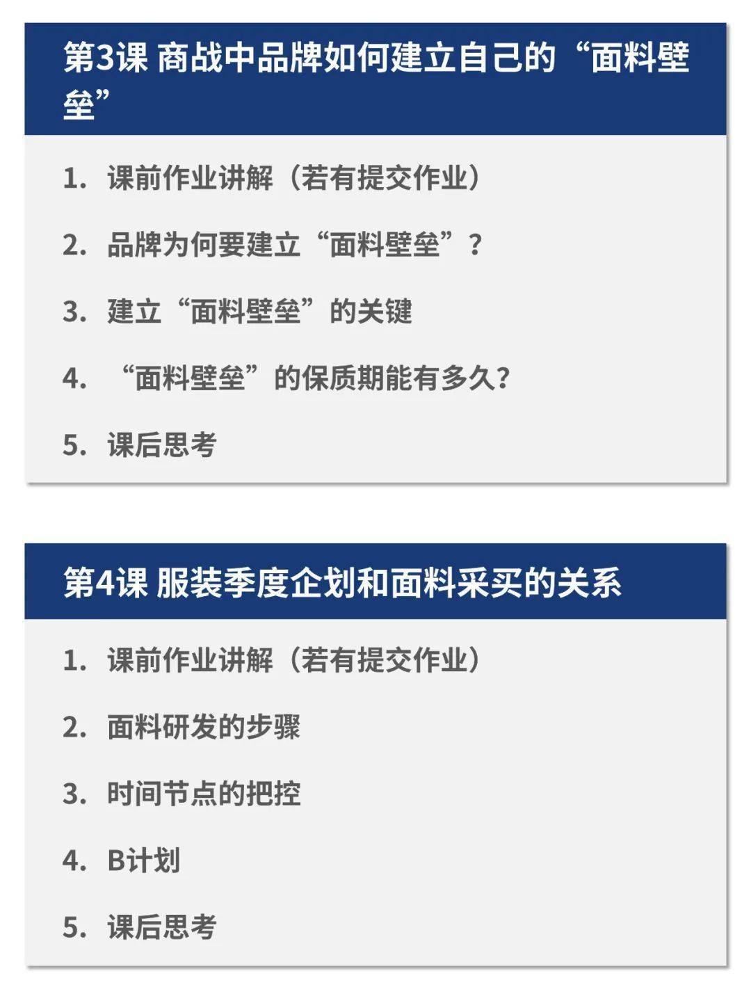 产品3套课程专栏 | 服装面料与产品技术课程（面料、产品、工艺、版型、品质）