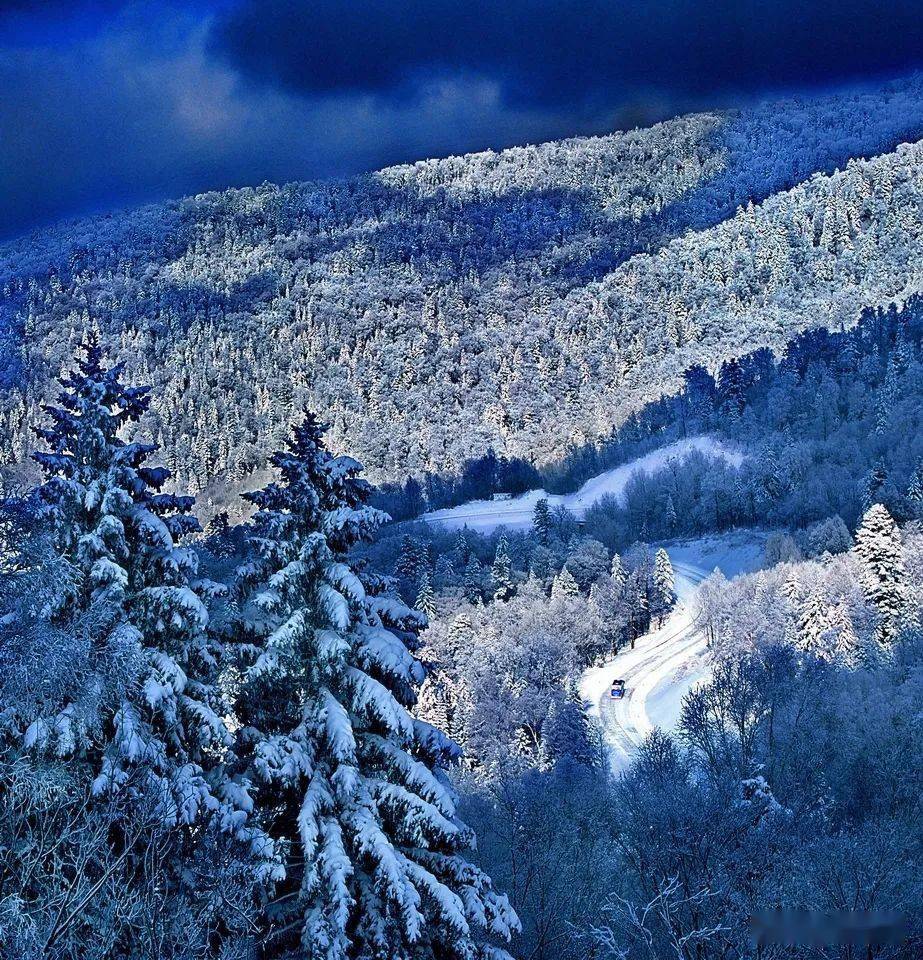 长白山雪岭景区!