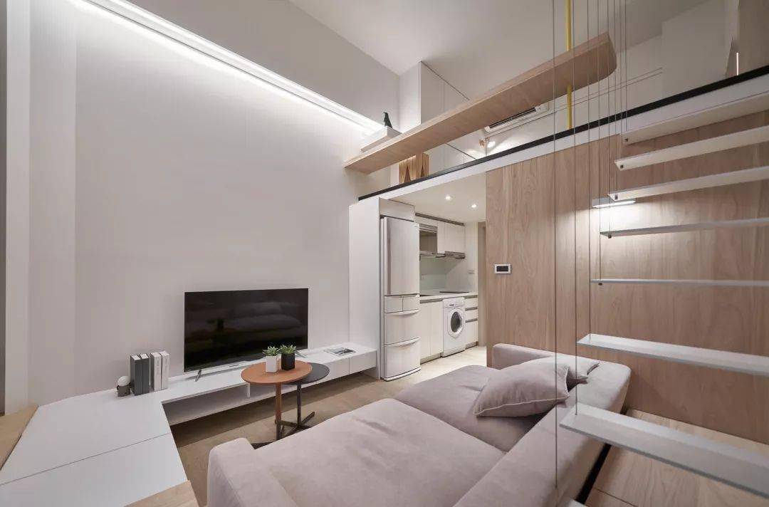 20平loft迷你单身公寓空间小也不怕照样明亮舒适