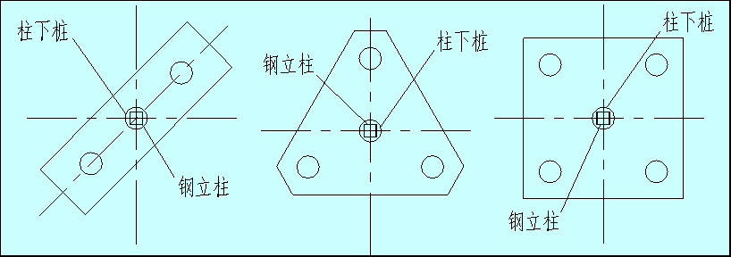 連接栓釘鋼立柱與立柱樁 鋼管混凝土立柱與立柱樁的連接 一柱兩樁